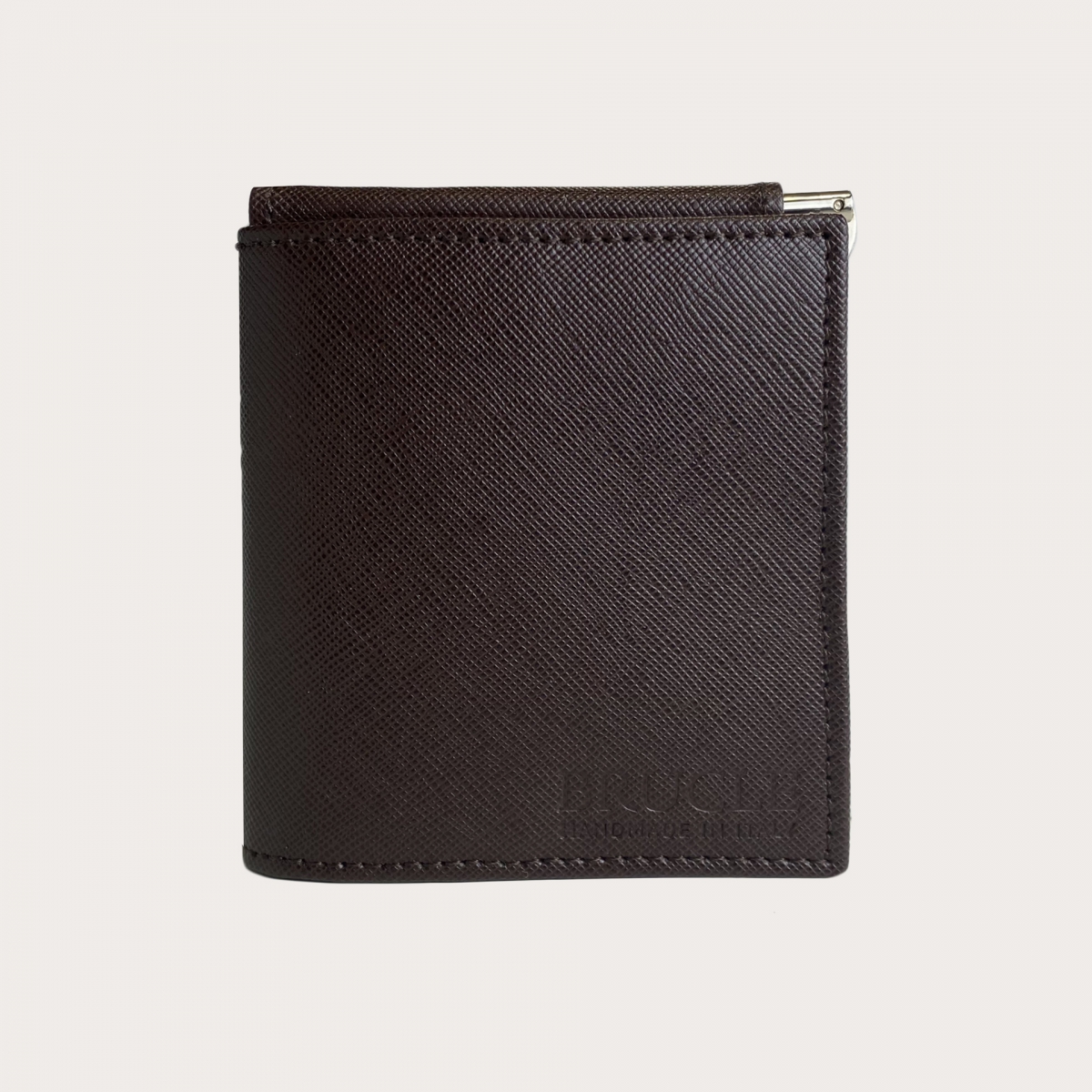 Prada Small Saffiano Button Bifold Wallet