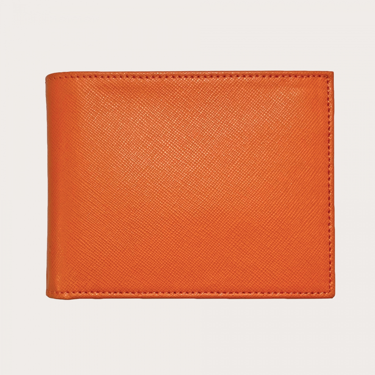 Italian Leather Orange Wallet, Orange Leather Wallet