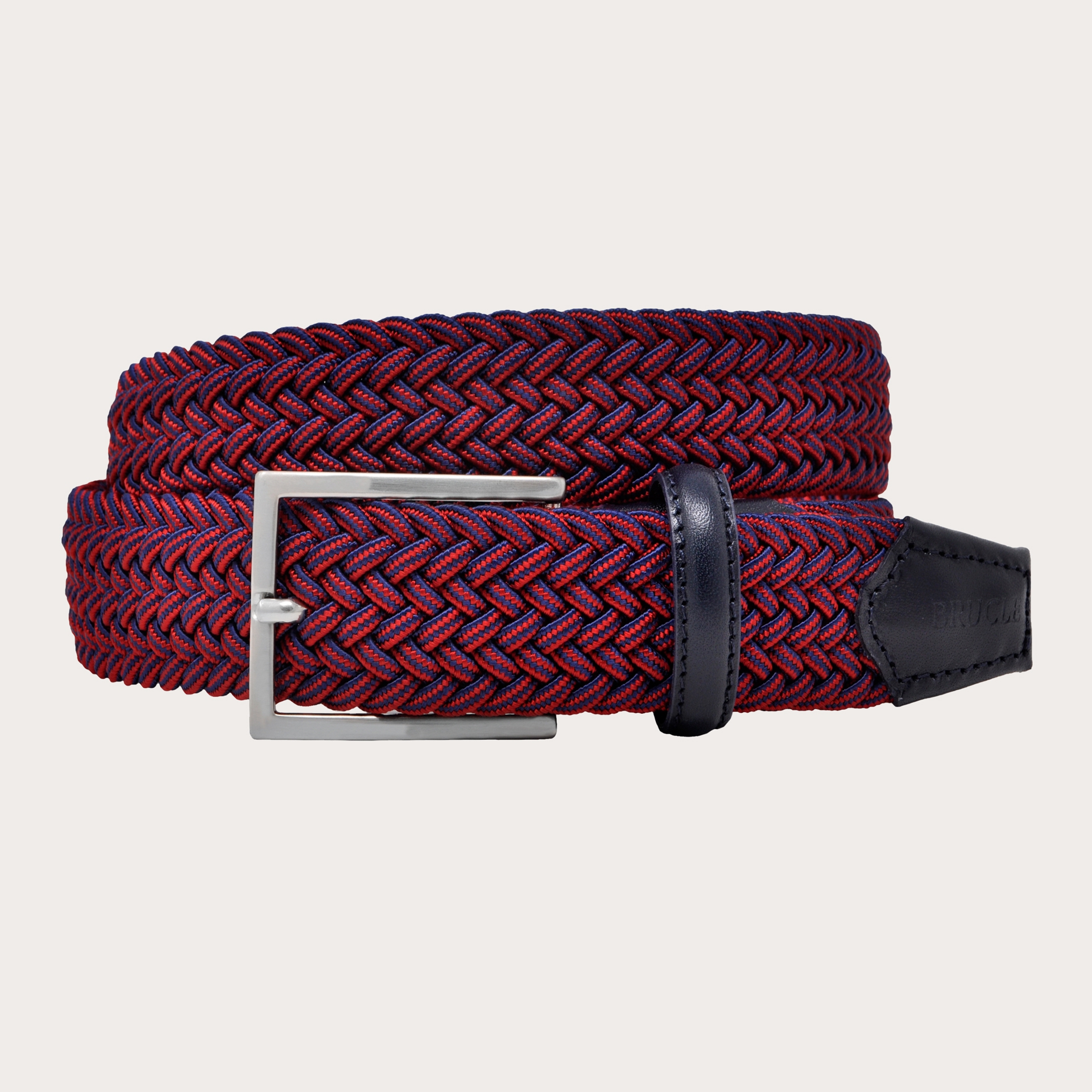 navy and red belt