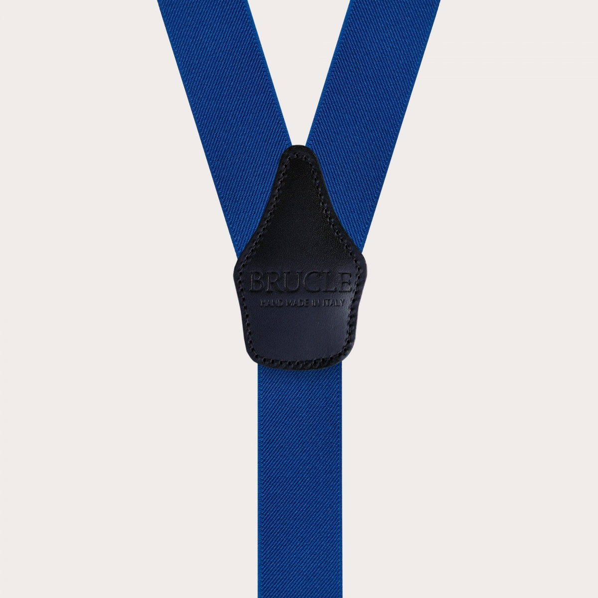 Y-shaped elastic royal blue suspenders