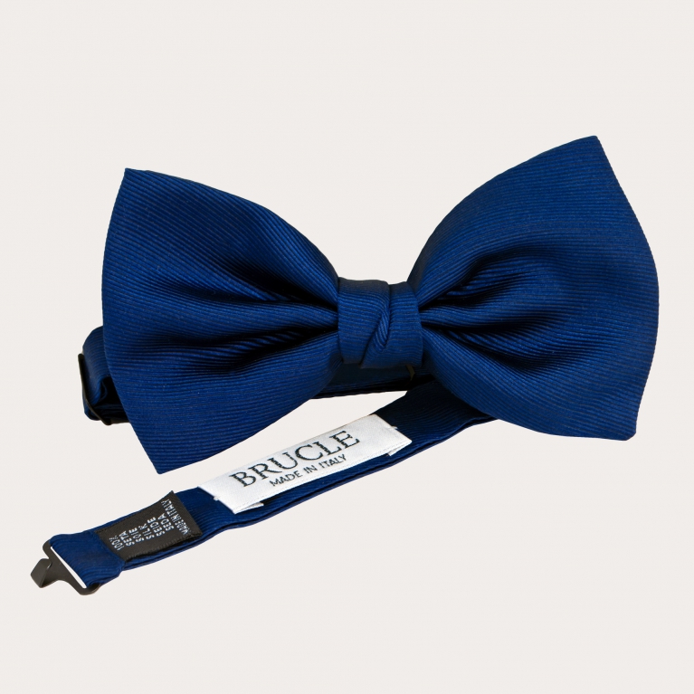 Silk Pre-tied Bow Tie blue