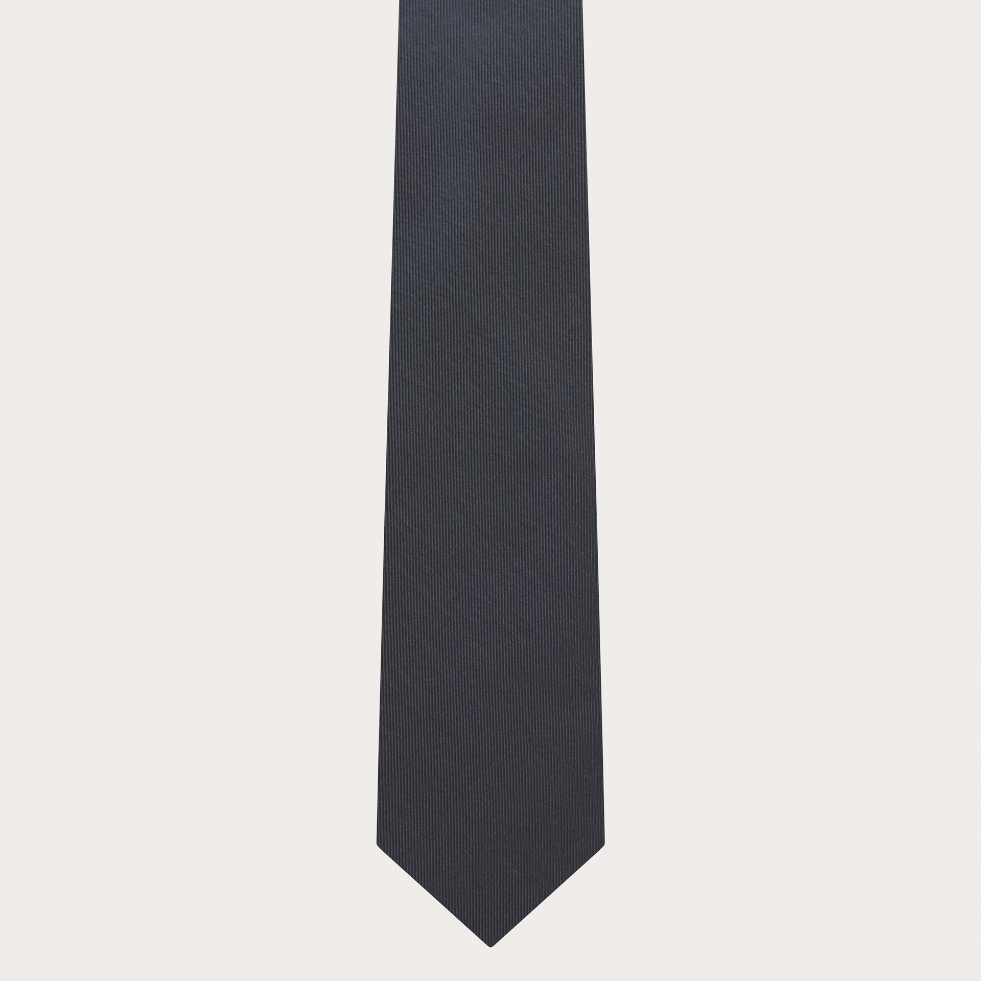 Anthracite grey necktie in jacquard silk