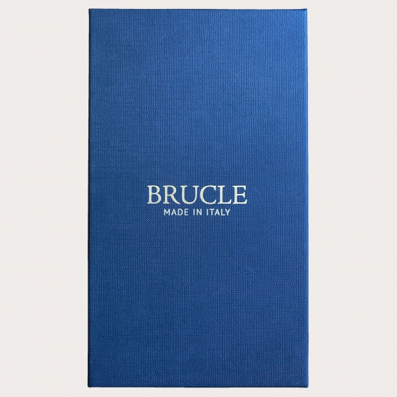 BRUCLE Eleganti bretelle in seta color carta da zucchero