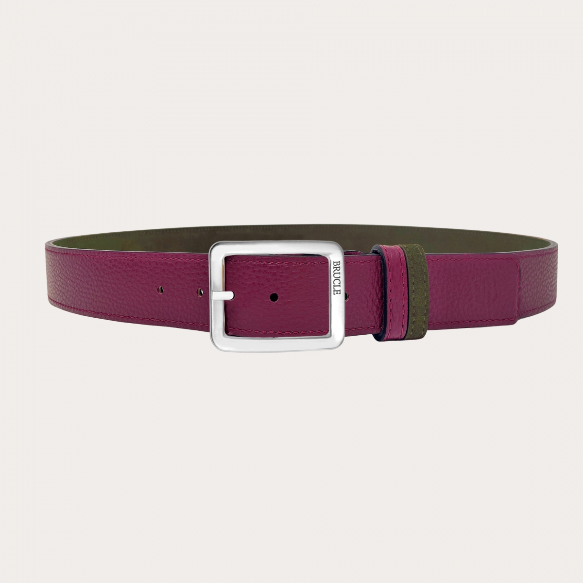 Zimtstern dark violet suede leather women belt size S/M 39”x1.3 “