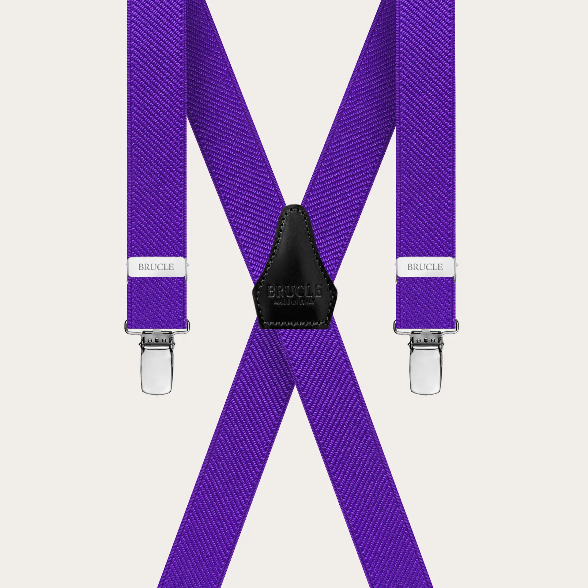 BRUCLE Tirantes unisex morados en forma de X