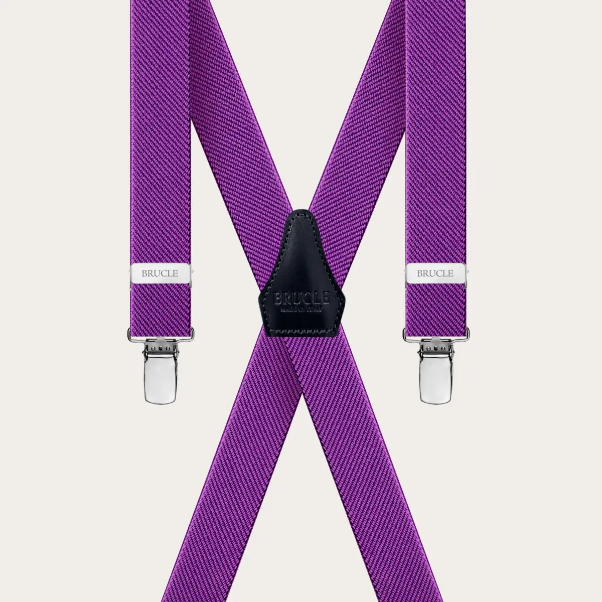 BRUCLE Tirantes en forma de X para hombre y mujer, lila
