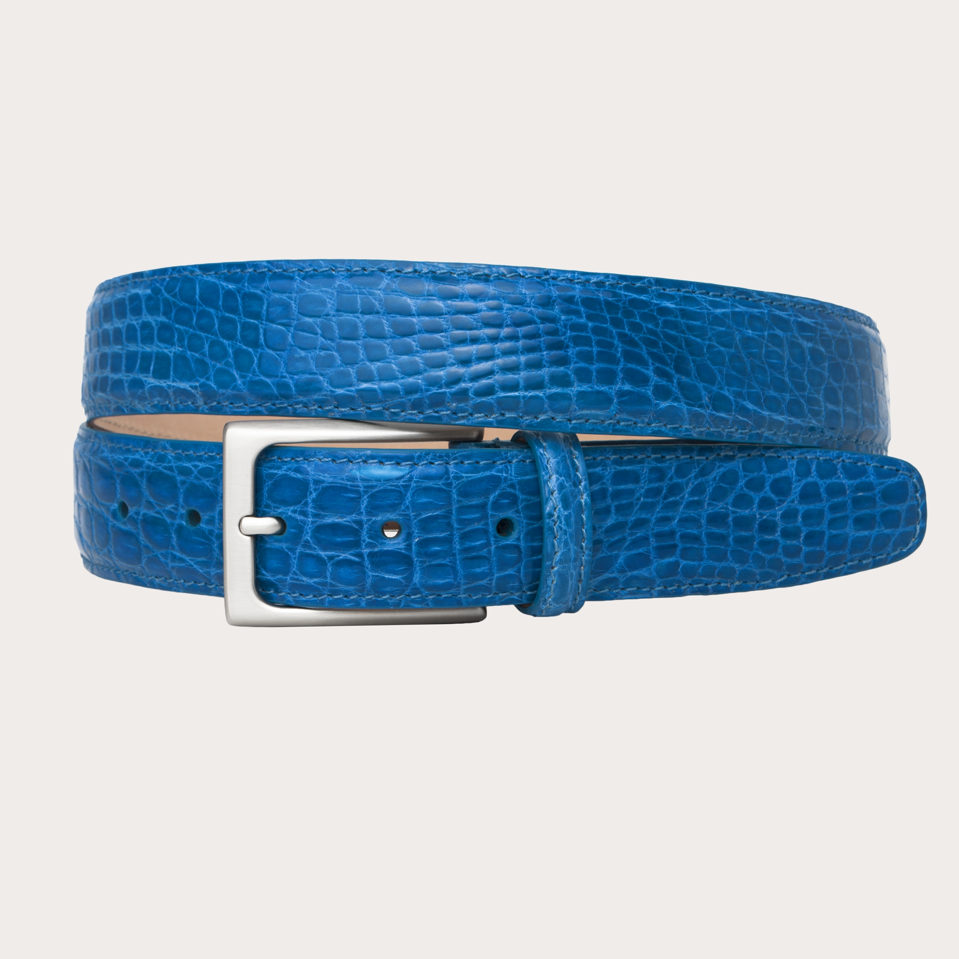 BRUCLE Royal Blue Belt  Italian Craftsmanship Elegance