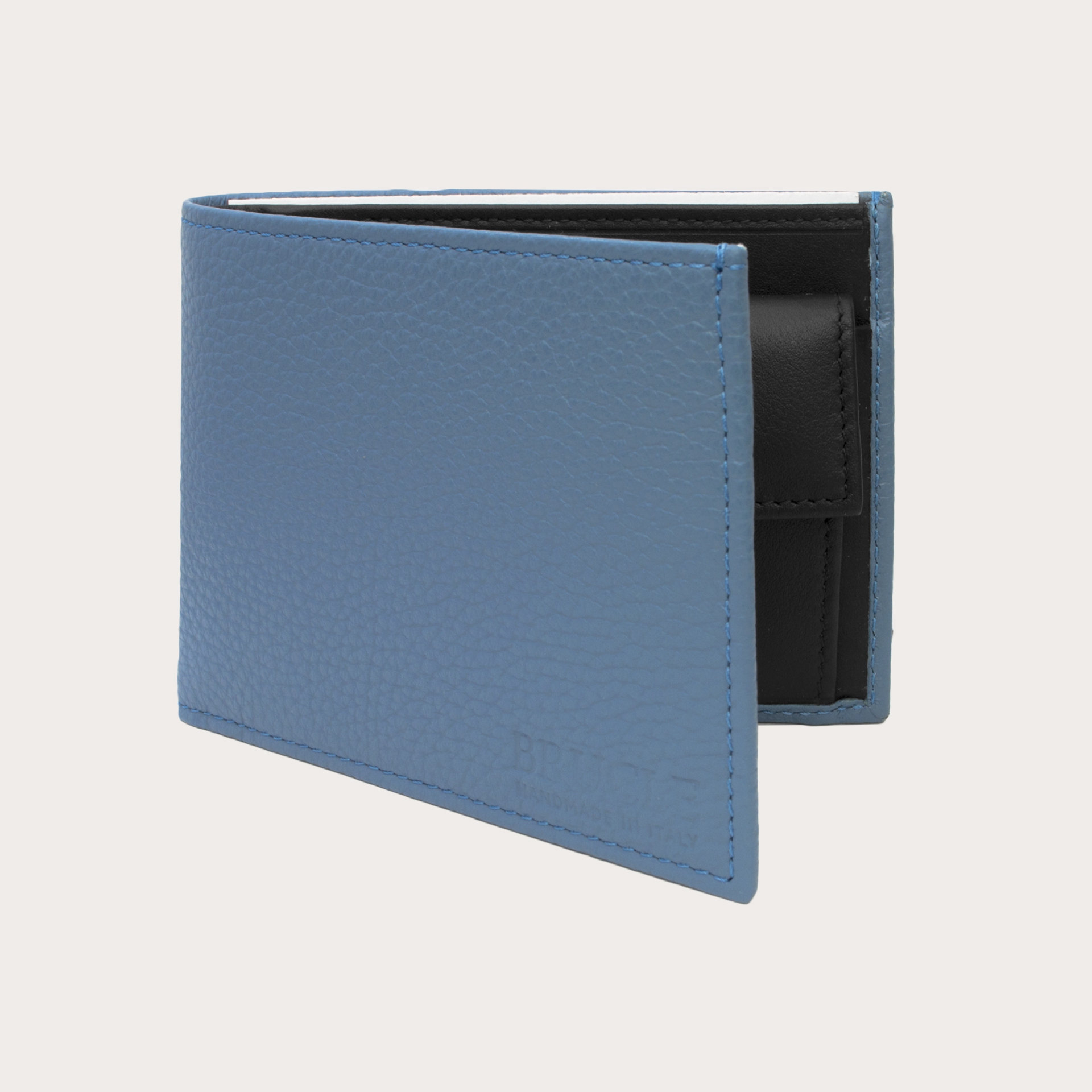 Light blue wallet with purse BRUCLE