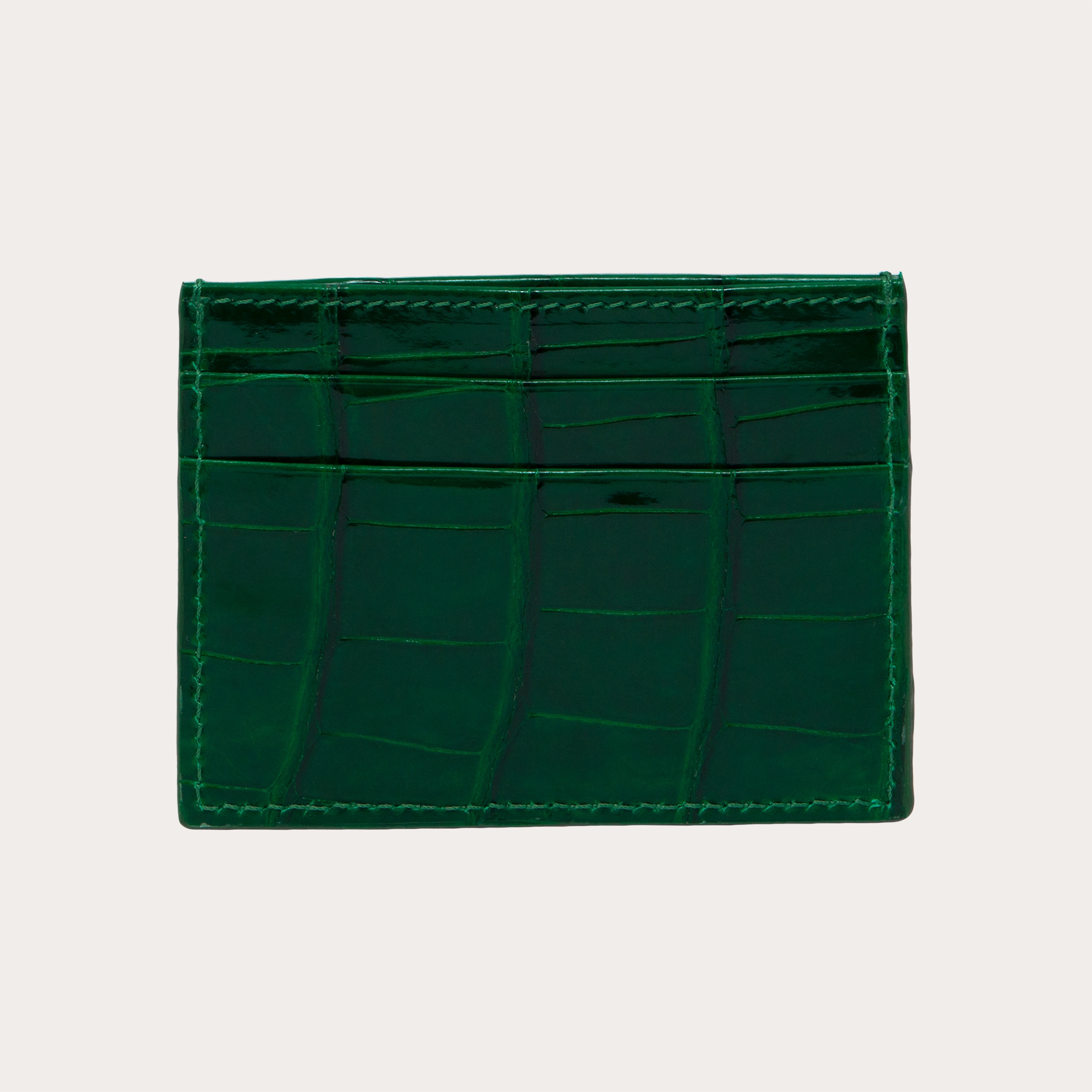 Essential leather key holder - Alligator (black, blue, green