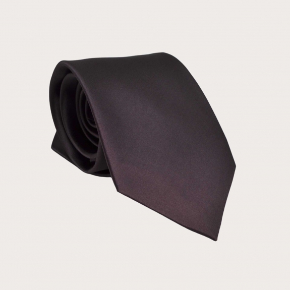 BRUCLE Formal tie in borgogna satin