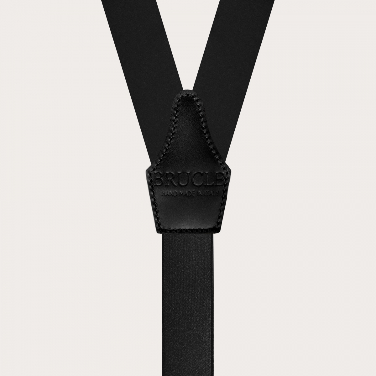 Brucle Black Satin Suspenders