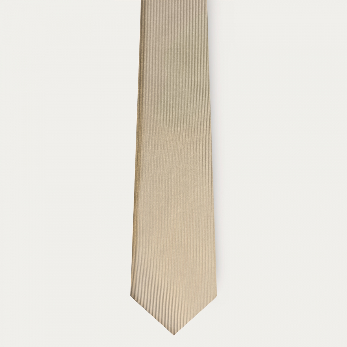 tie in champagne-colored silk