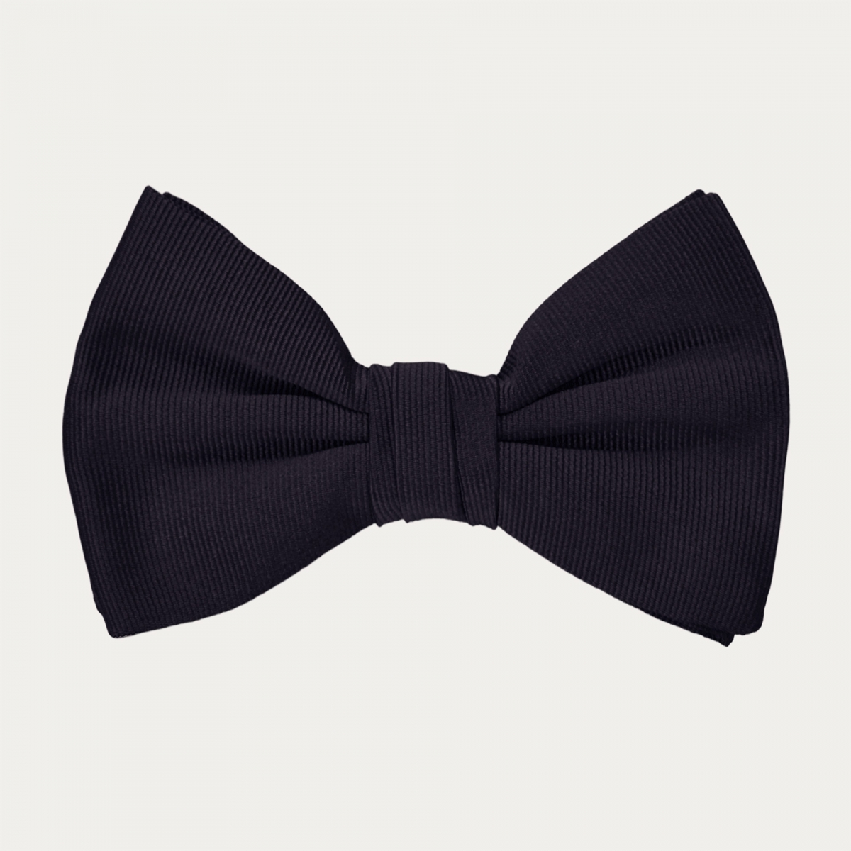 Navy blue jacquard silk bow tie