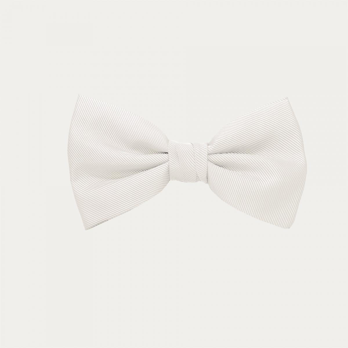 White jacquard silk bow tie