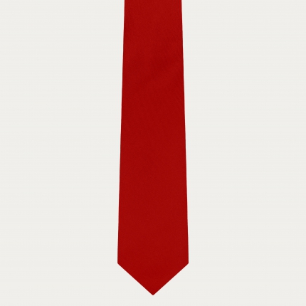 Red Silk Satin Tie