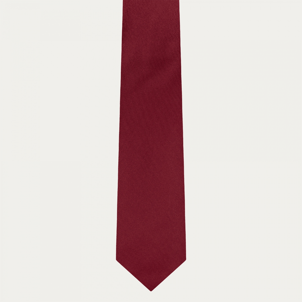 Classic burgundy silk satin tie