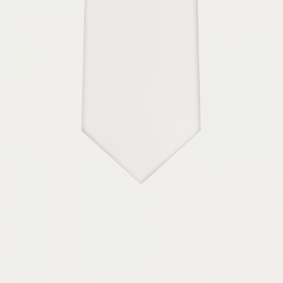 White satin tie and pocket square coordinated set