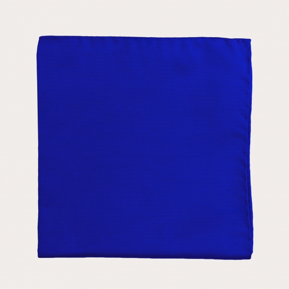 Royal blue silk pocket square