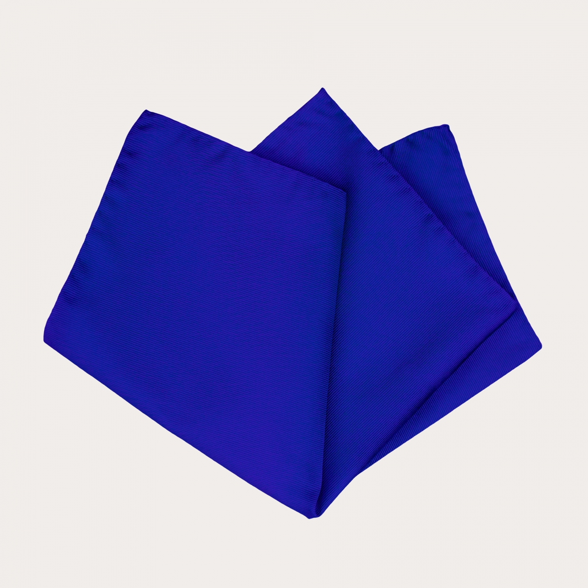 Royal blue silk pocket square