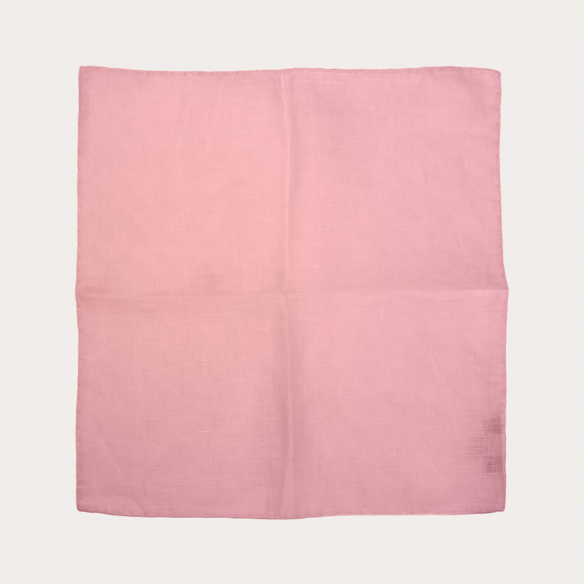 Pink linen pocket square