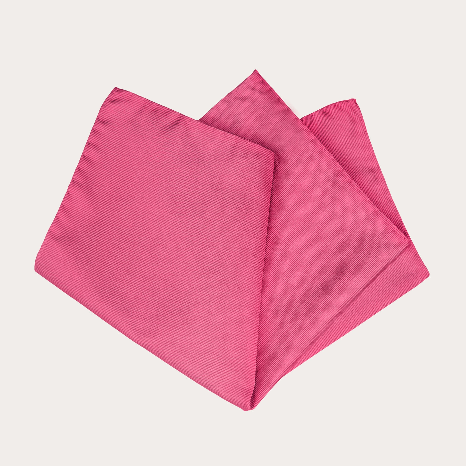 Pañuelo de bolsillo de seda rosa