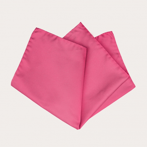 Silk pink pocket square