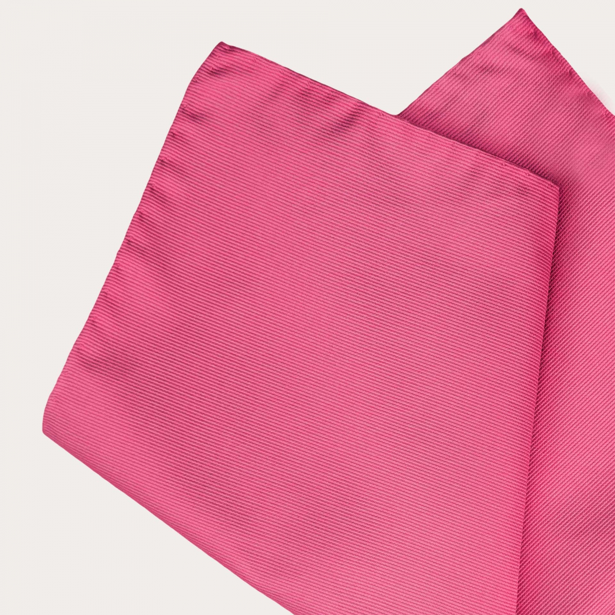 Silk pink pocket square