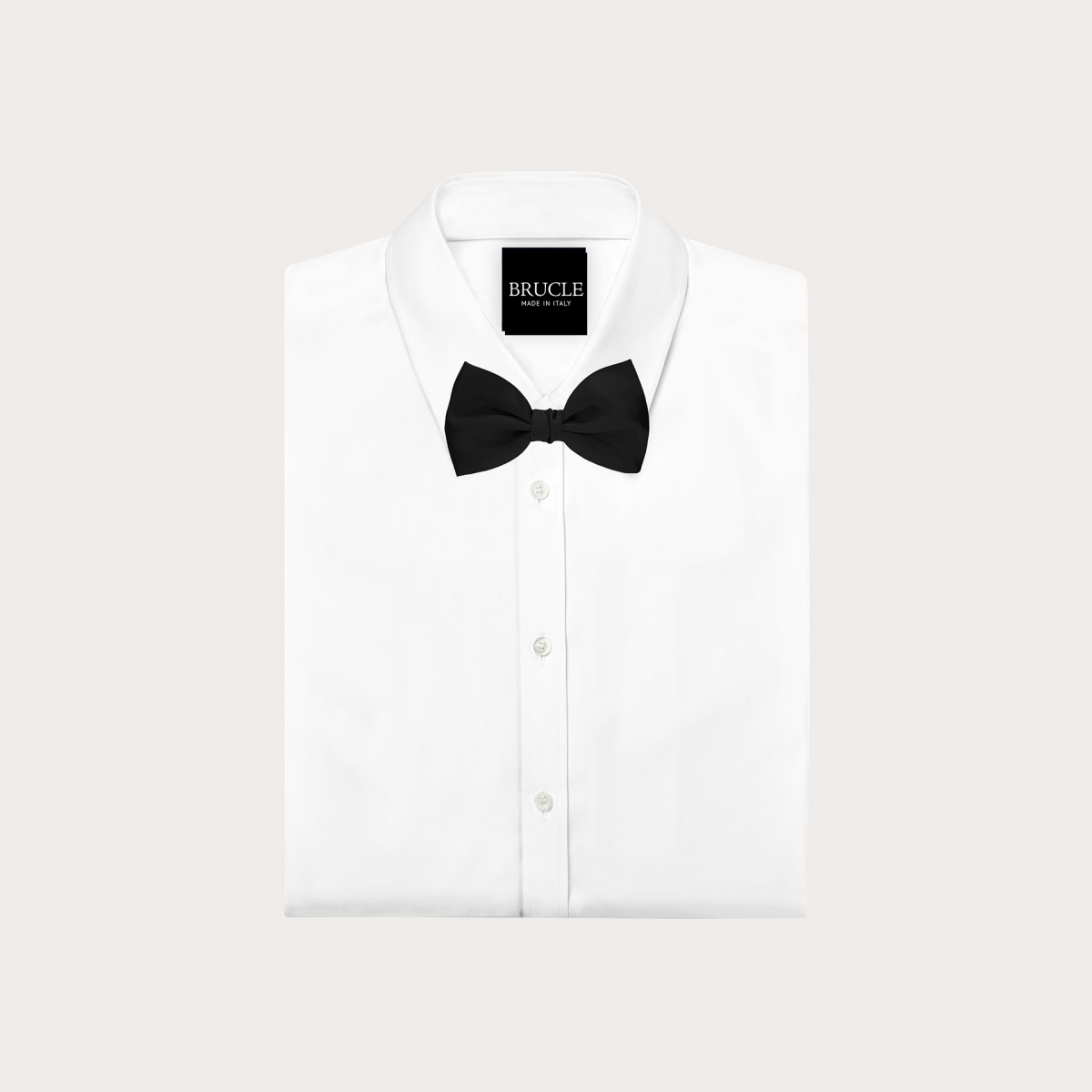 Self-tie black silk satin bow tie