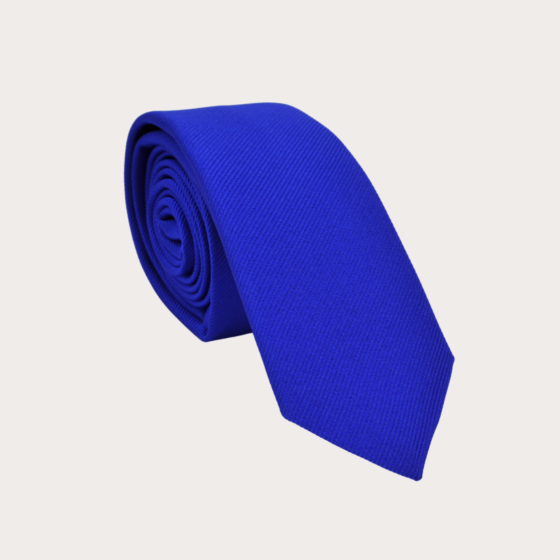 Women's royal blue silk tie