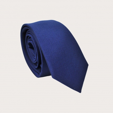 Women's blue silk tie