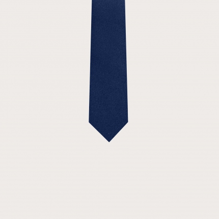 Women's navy blue silk tie