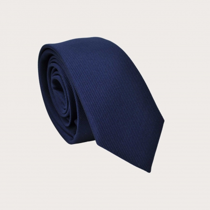 Women's navy blue silk tie