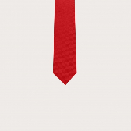 Women's red silk tie