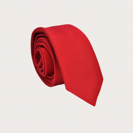 Women's red silk tie