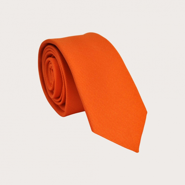 Corbata naranja de mujer