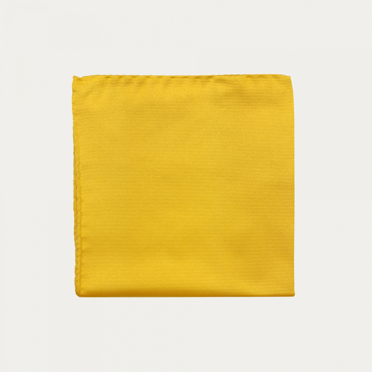 Yellow silk pocket square