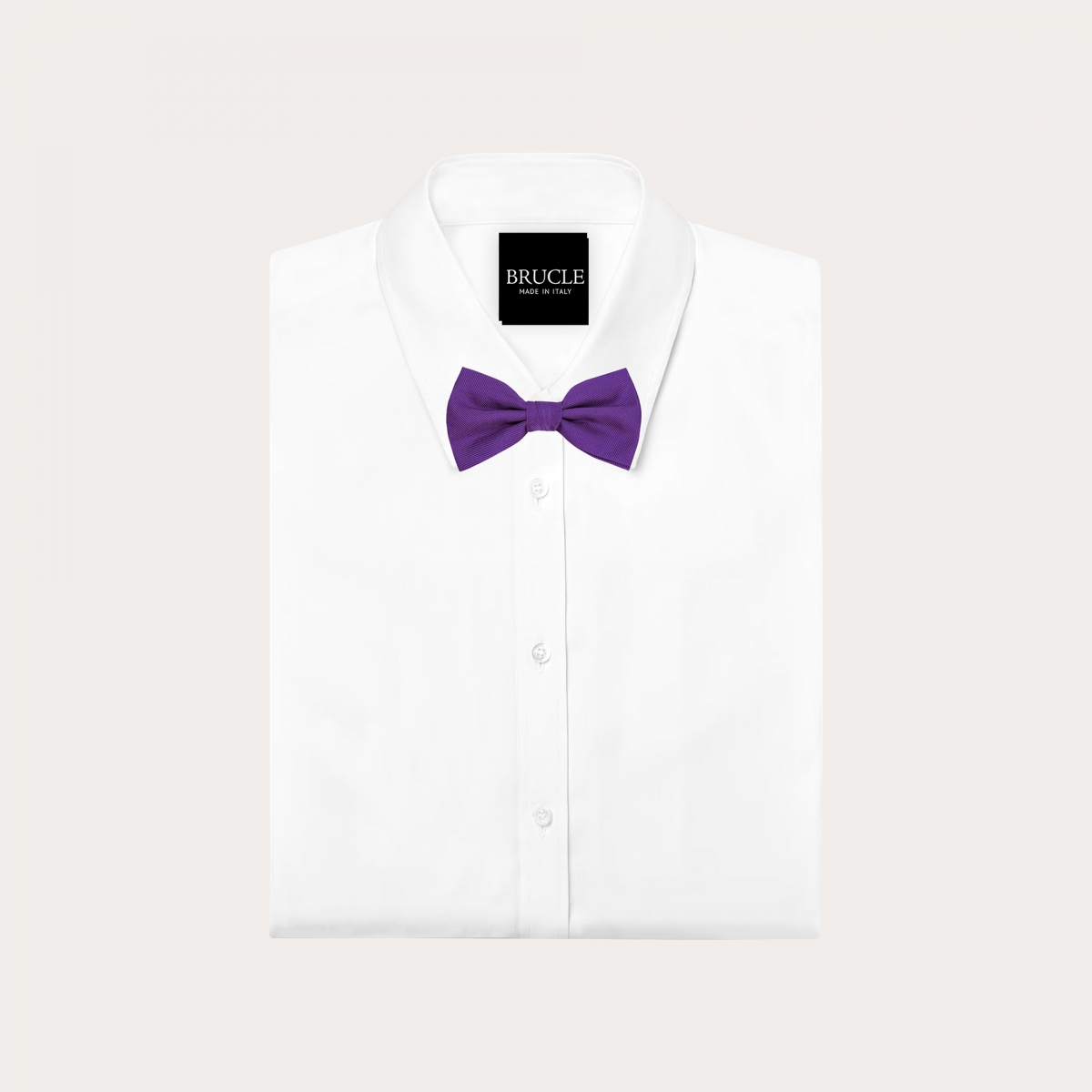 Purple silk bow tie