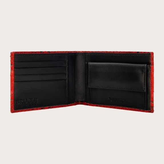 Python red wallet with coin pocket