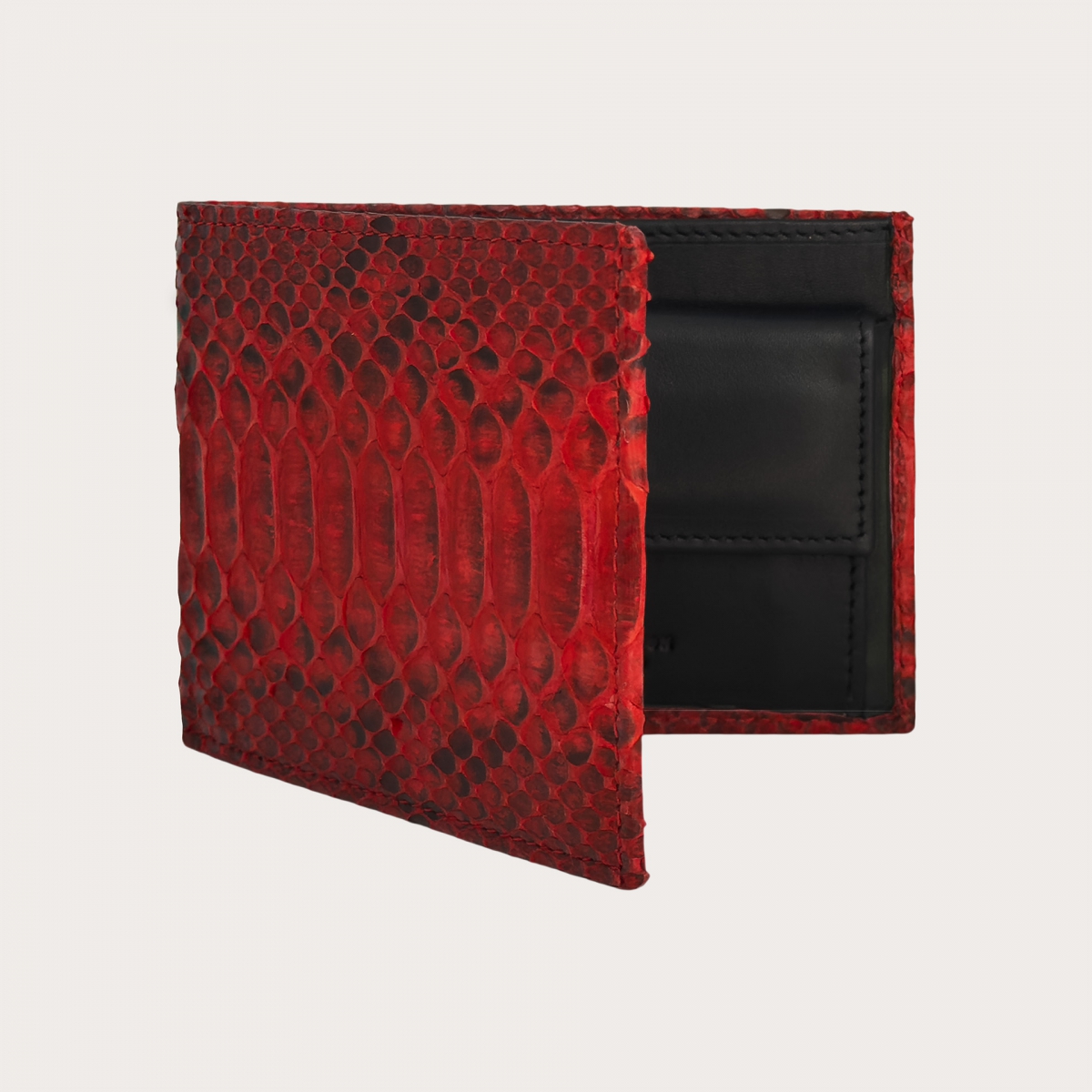 Python red wallet with coin pocket