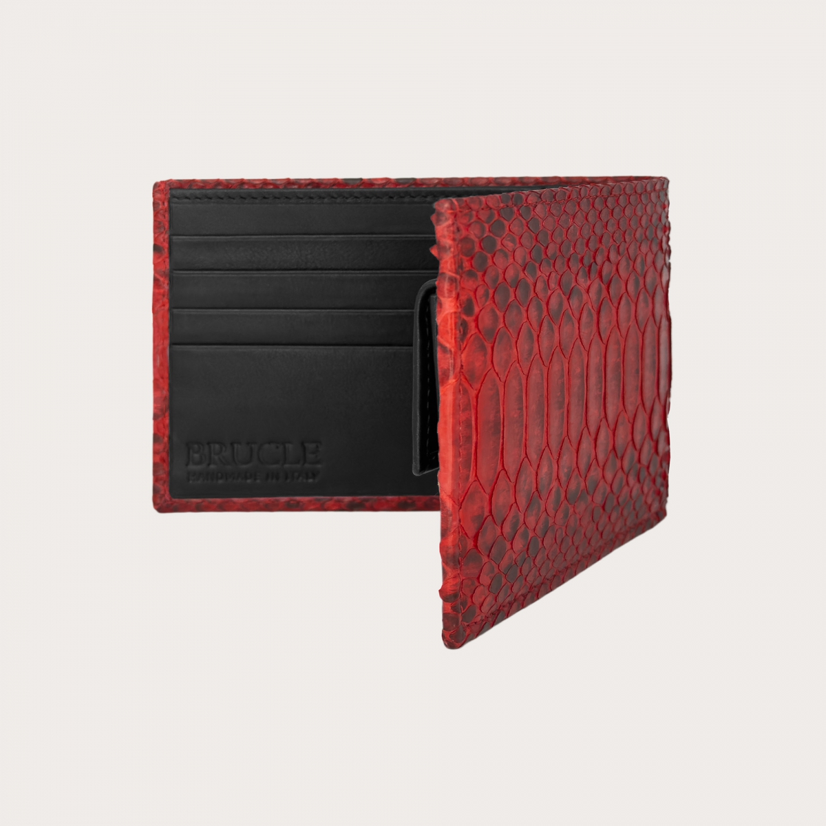 Python red wallet with coin pocket