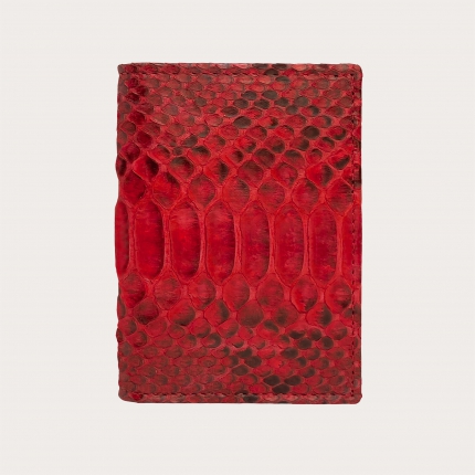 Red python credit card holder