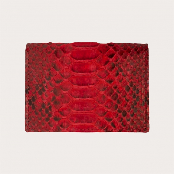 Red python credit card holder