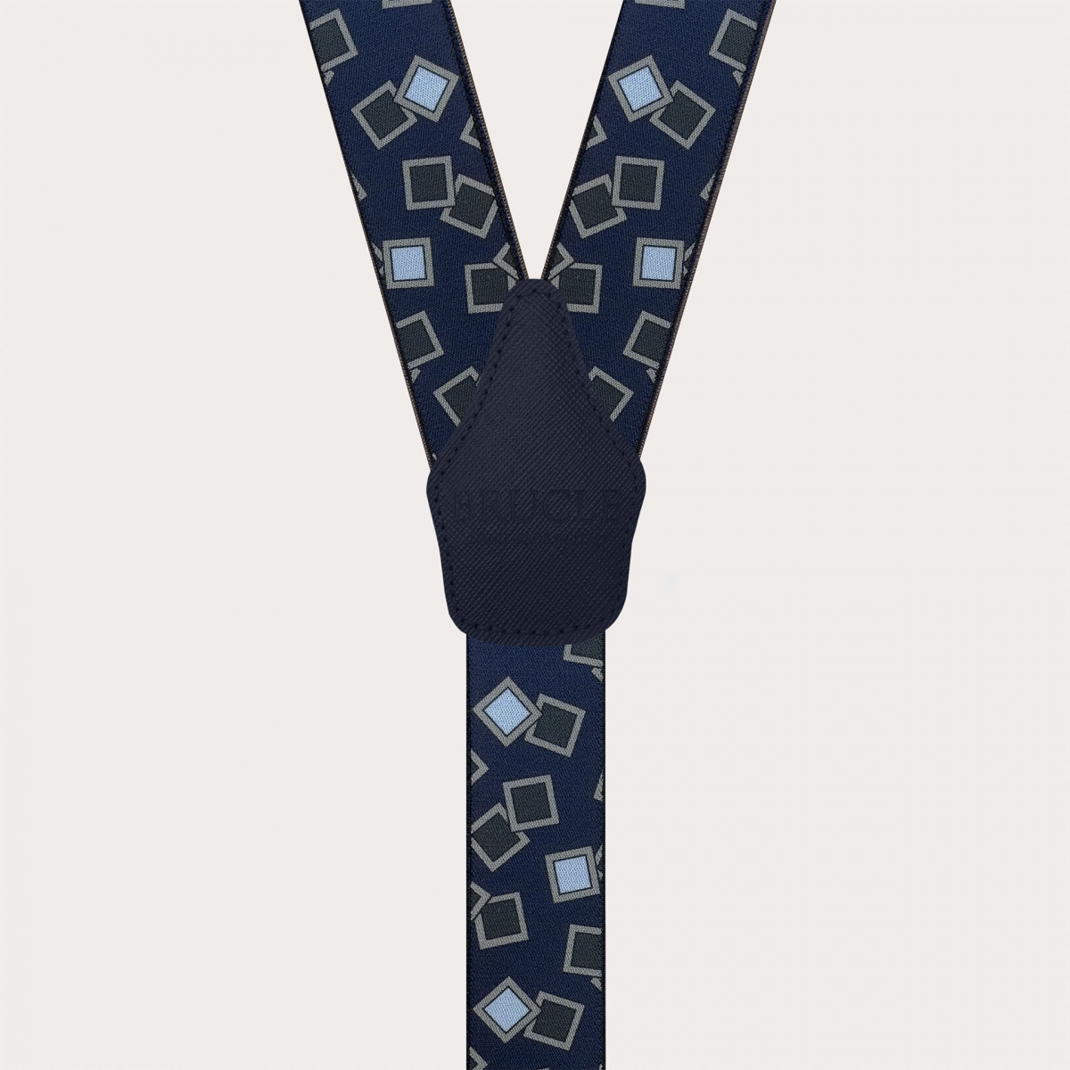 Blue and light blue patterned elastic braces