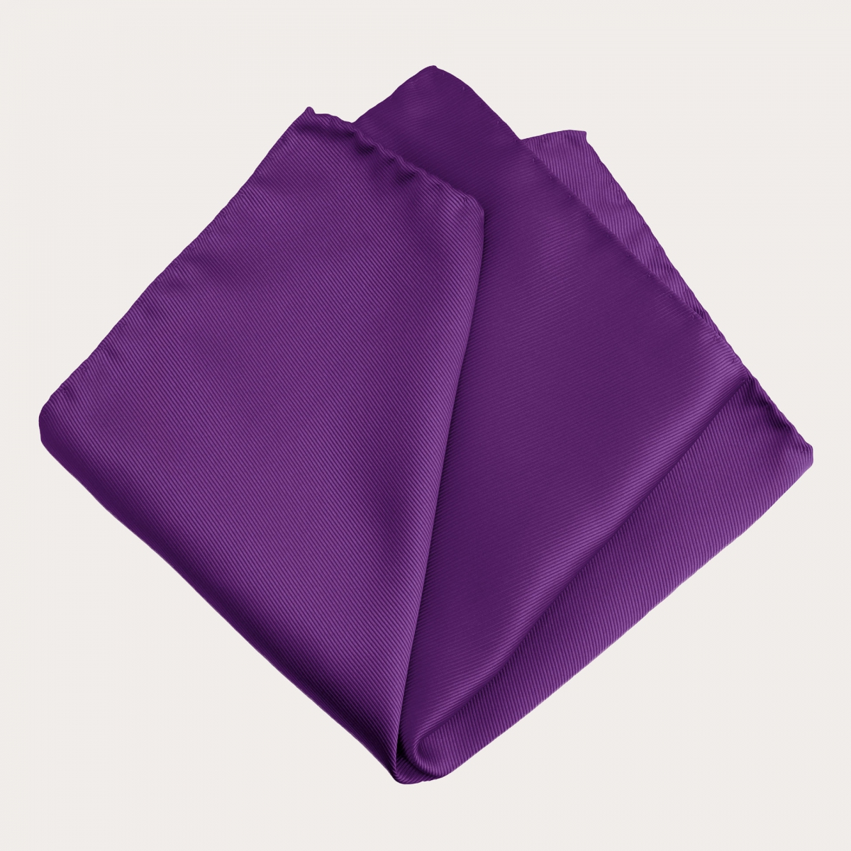 Purple silk pocket square