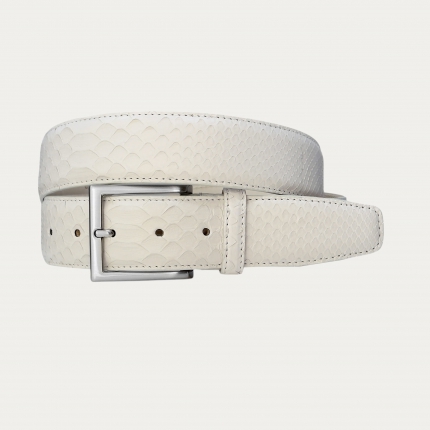 White Python Belt