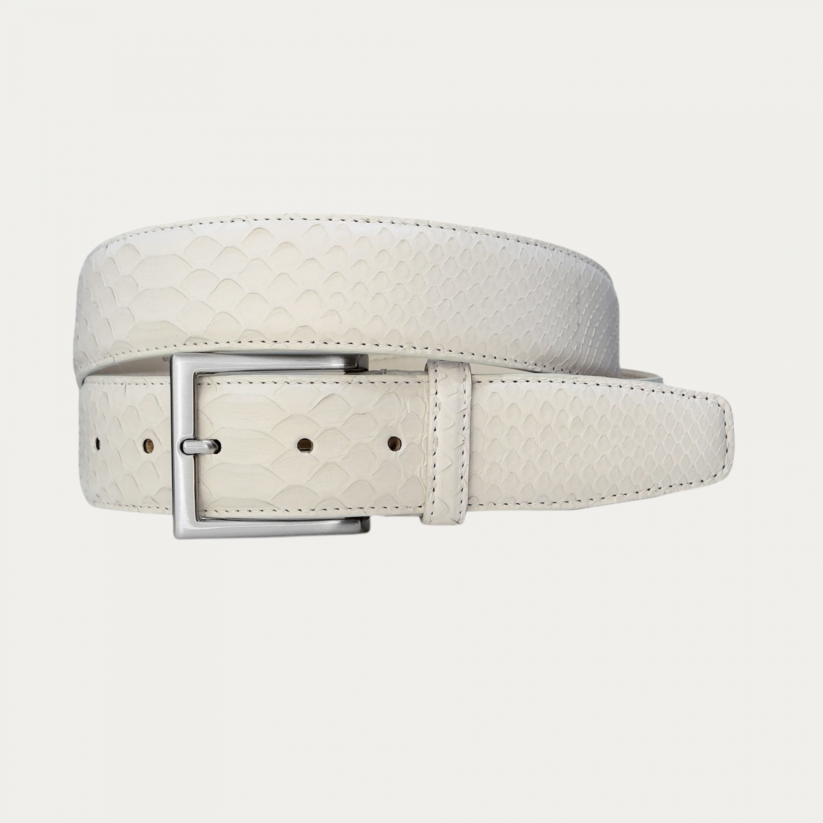 White Python Belt