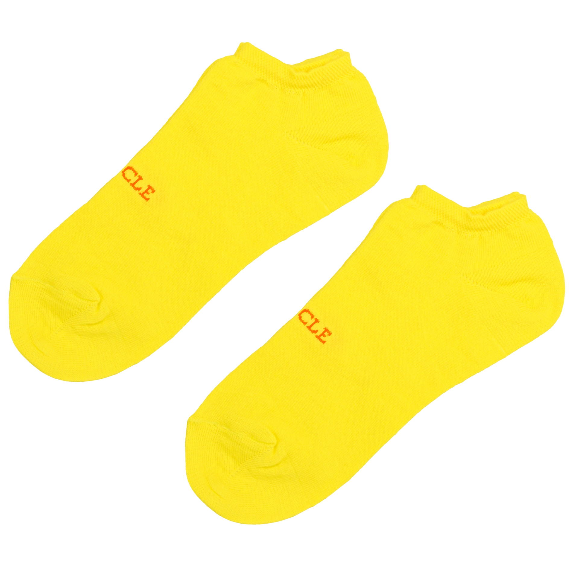 Ankle socks yellow fluo for men - BRUCLE