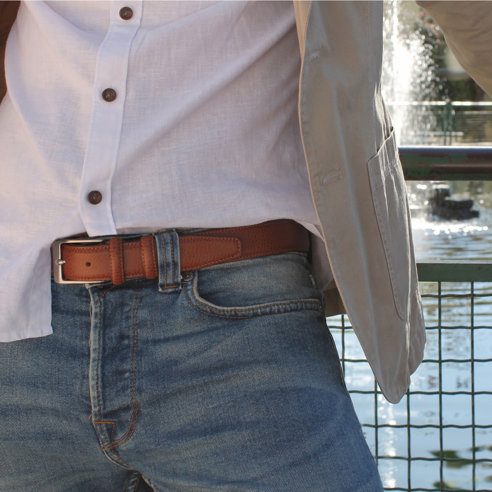 leather shoulder belt