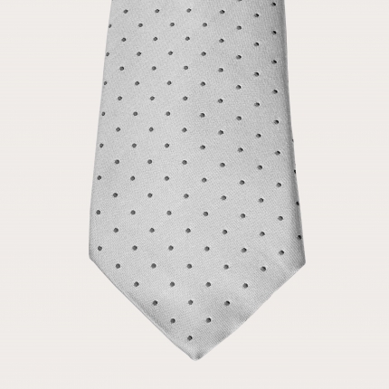 Corbata de aguja gris